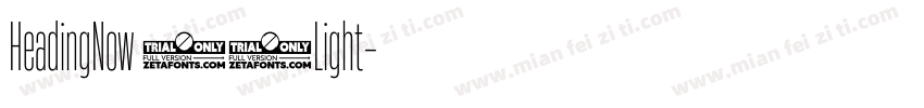 HeadingNow 82Light字体转换